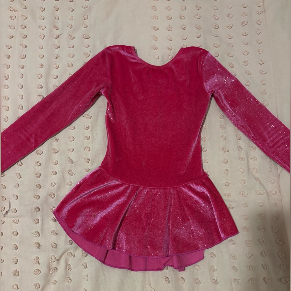 pink like new mondor skating dress - kids size 8-10